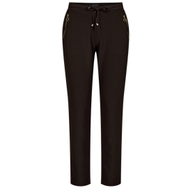 HENNE ZIP PANT COFFEE BEAN